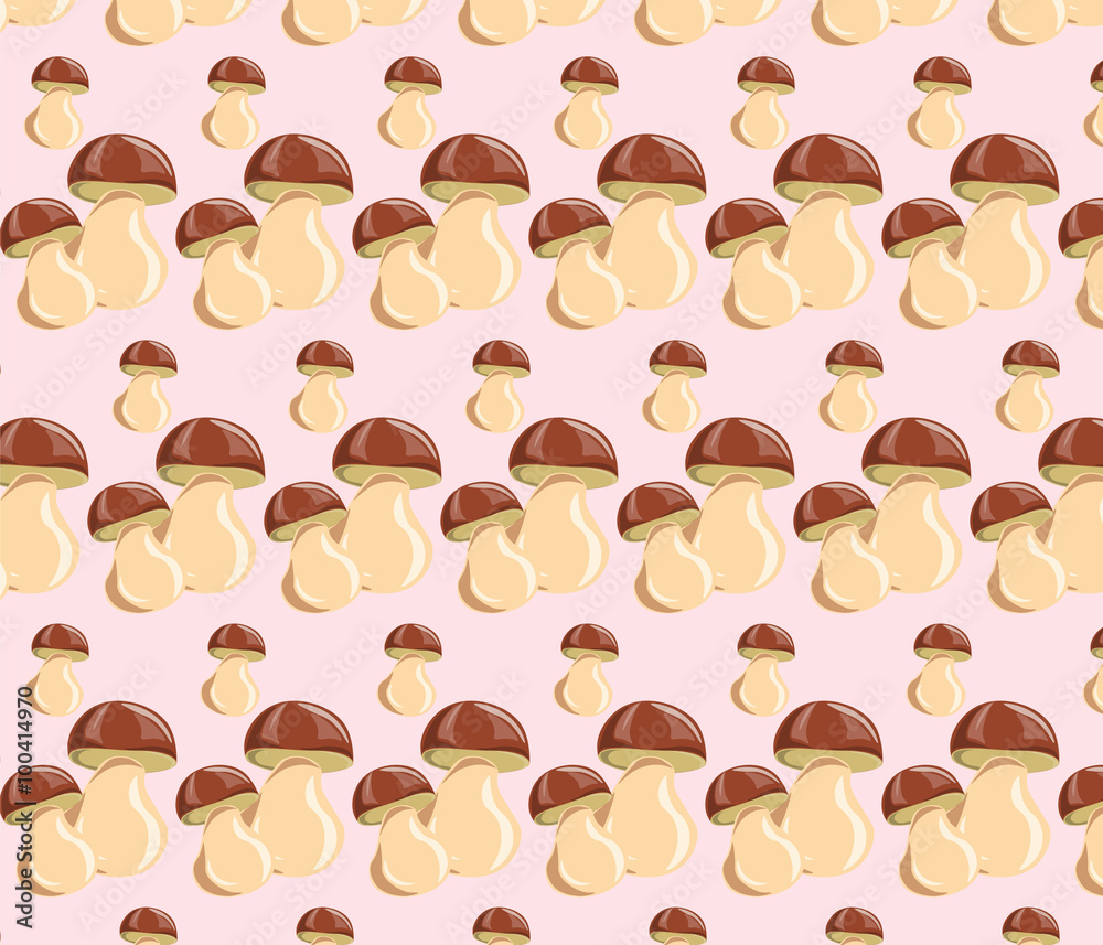 Mushrooms pattern design. Vector