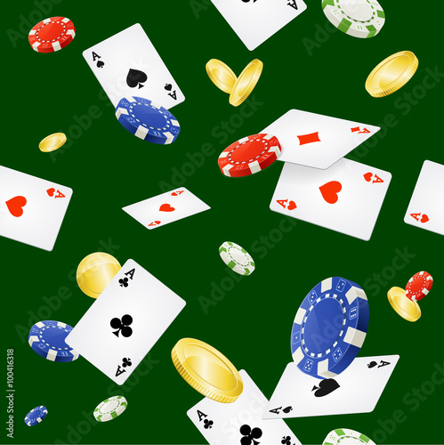 Casino Background Seamless. Vector
