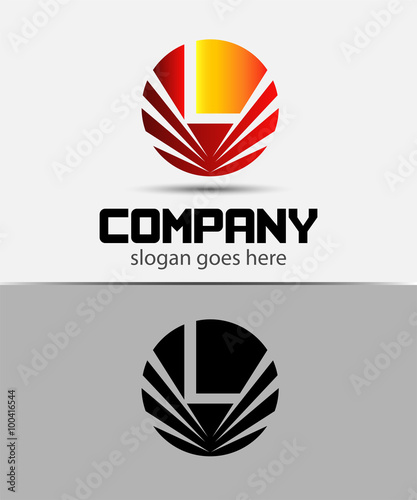 Letter L logo icon design template elements
