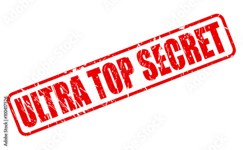 Ultra top secret red stamp text