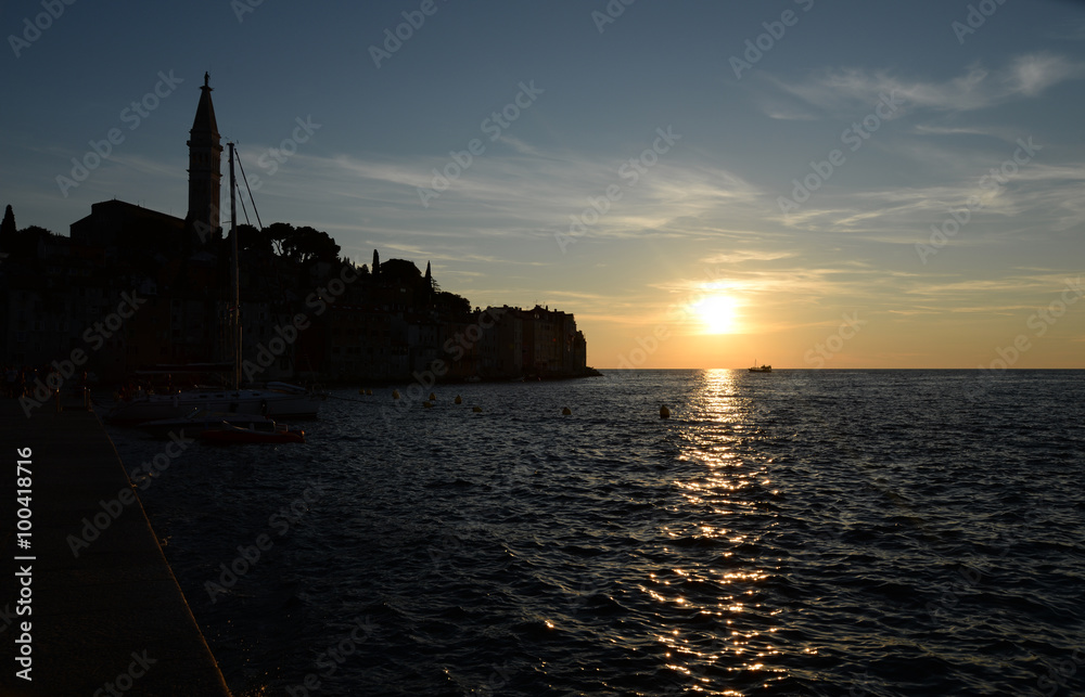 Naklejka premium Rovinj, abends