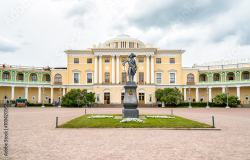 Monument to Emperor Paul I on the square of Pavlovsk Palace, Saint Petersburg