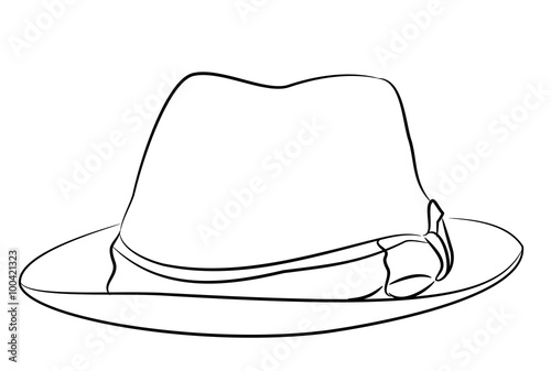 Cappello classico da uomo stilizzato