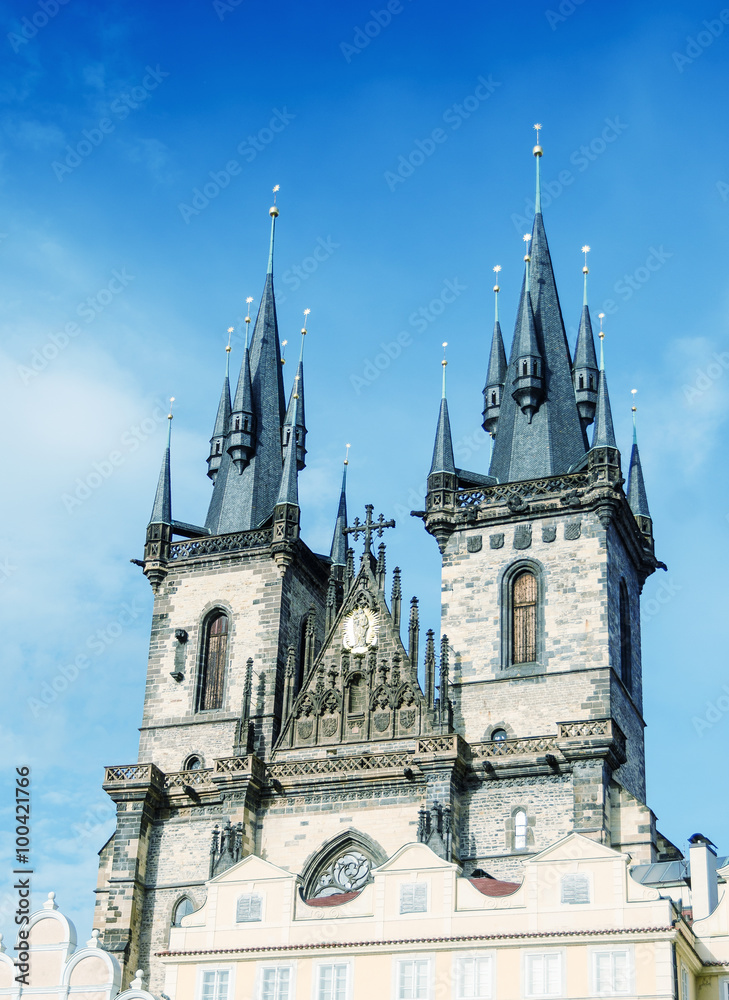 Prague, Czech Republic. Medieval city skyline