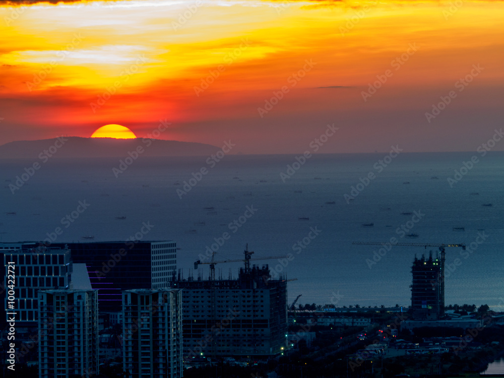 Sunset in Manila, Philippines