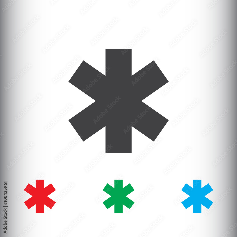 Obraz premium Medical symbol of the Emergency icon