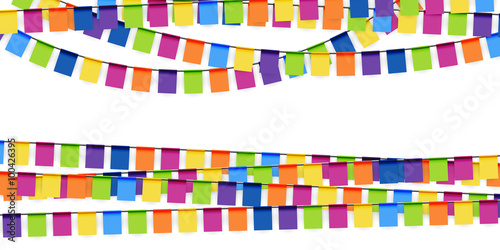 party garlands colored