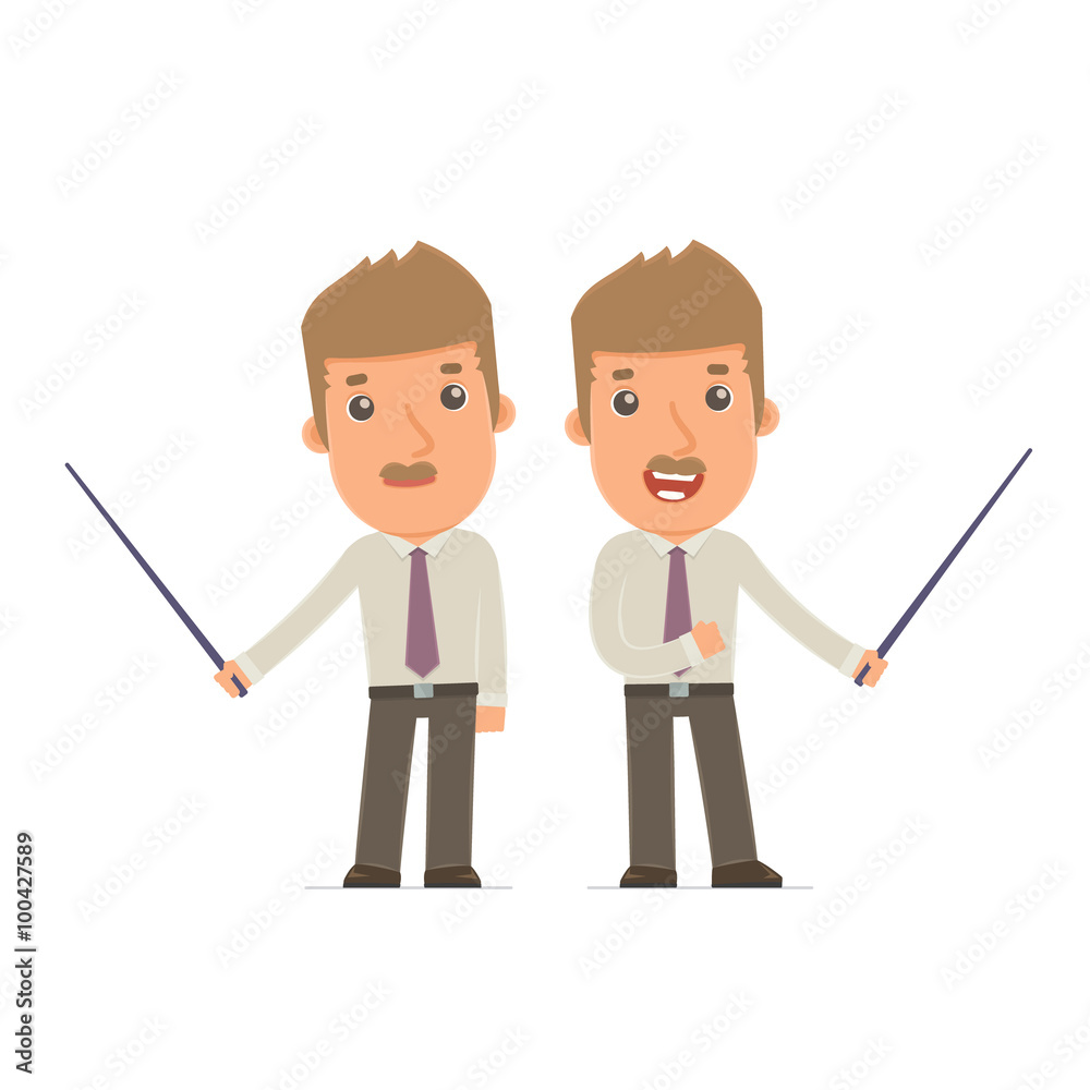Happy and Intelligent Character Broker making presentation using Happy and Intelligent Character Broker making presentation using