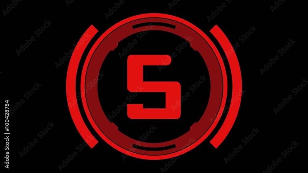 10 seconds futuristic countdown animation 10 seconds futuristic countdown animation