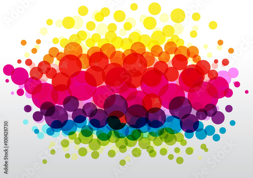 bright vector bubbles background