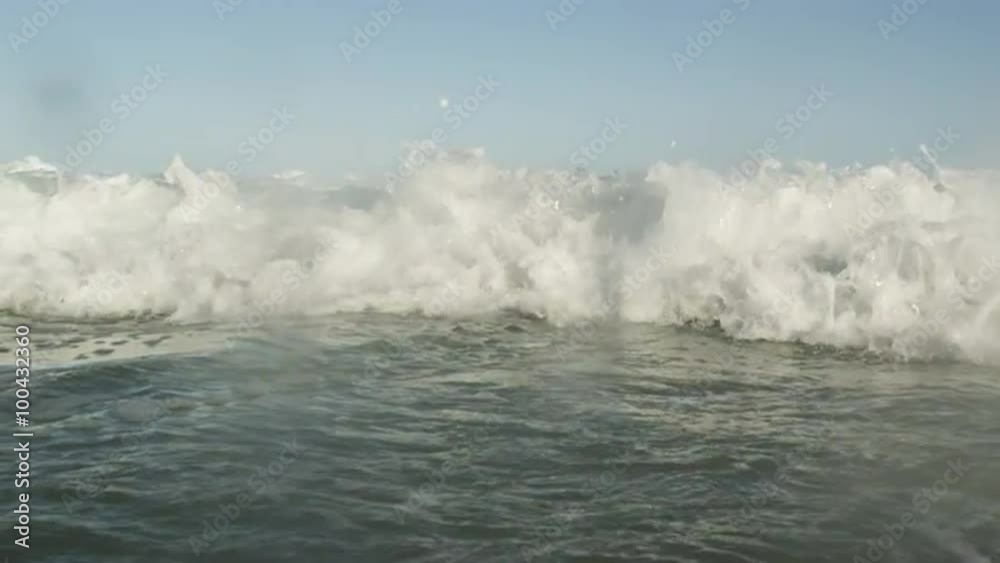 Tide of the Atlantic Ocean submerges camera - Rio de Janeiro, Brazil. Tide of the Atlantic Ocean submerges camera - Rio de Janeiro, Brazil.