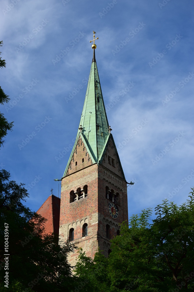 View in the city of Augsburg, Bavaria, Germany