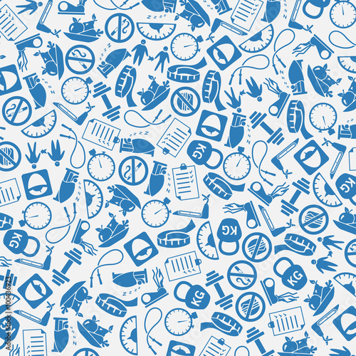 vector background of the diet icons