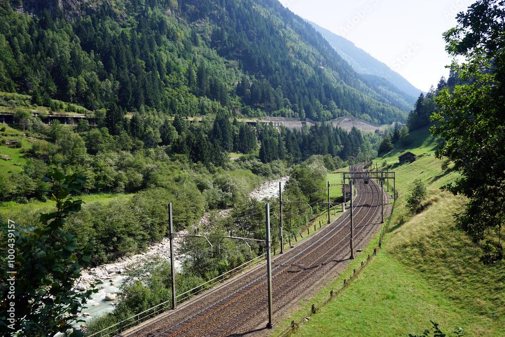 Railway near Gurtnellen