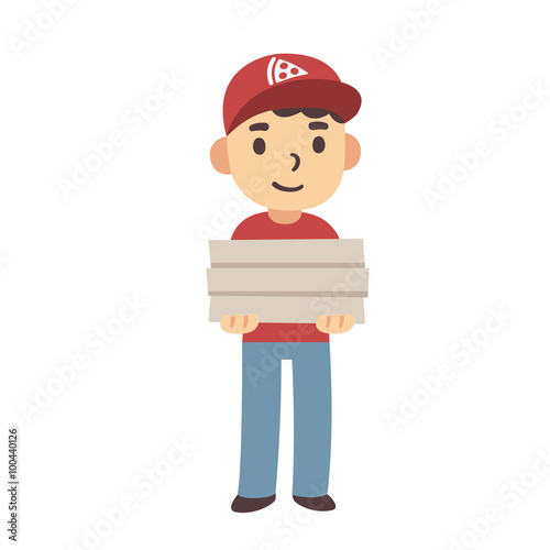 pizza delivery boy