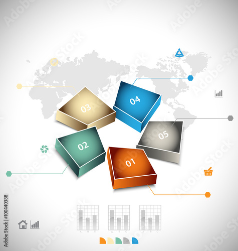 Business infographic template