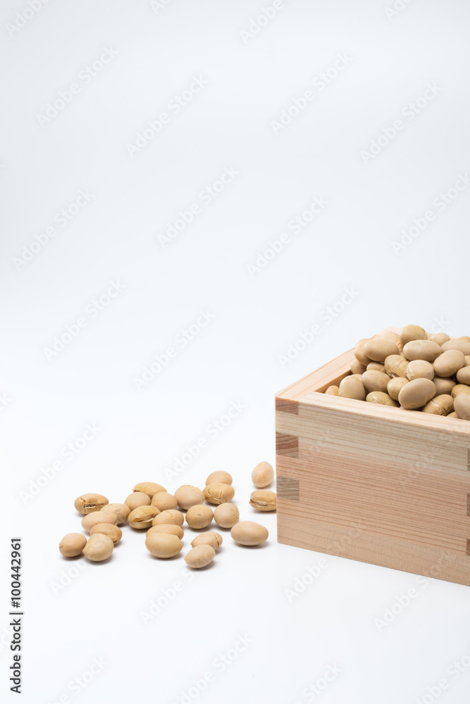 節分の豆とマス 節分の豆とマス