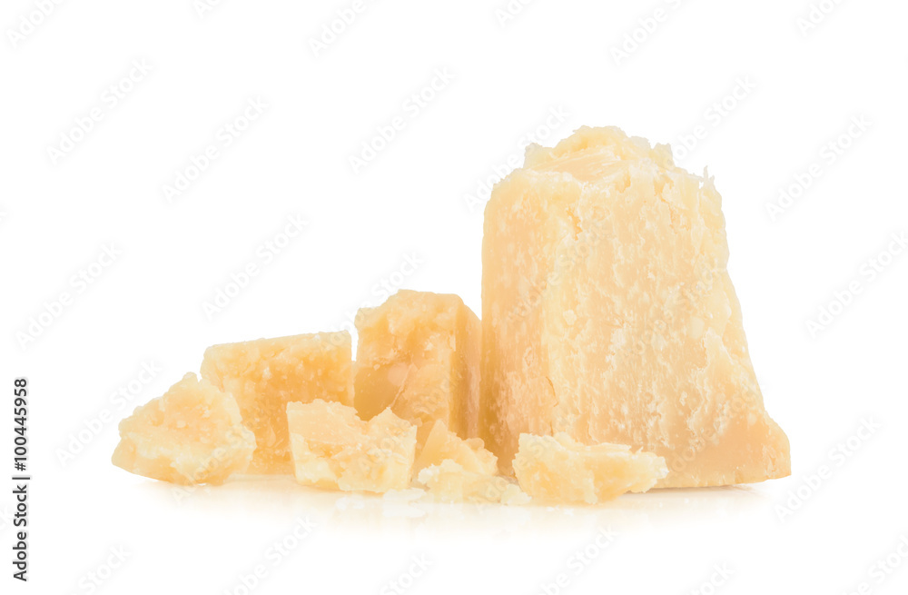 parmesan cheese isolated on white background parmesan cheese isolated on white background