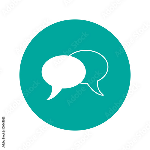 Speech bubbles icon.
