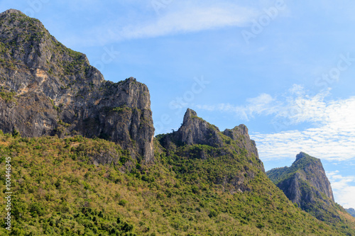 Mountain at khao sam roi yod national park, thailand.