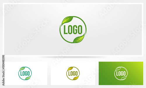 Rounded Leave Logo