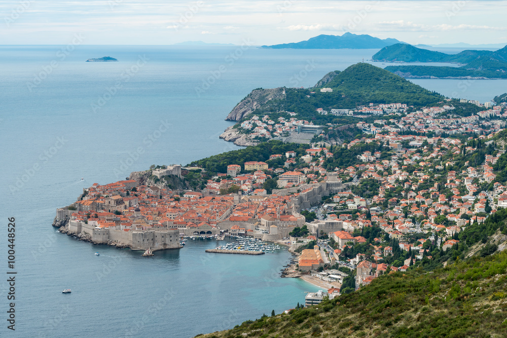 Dubrovnik Panorama, die Perle der Adria