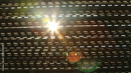 Rollladen im Sonnenlicht