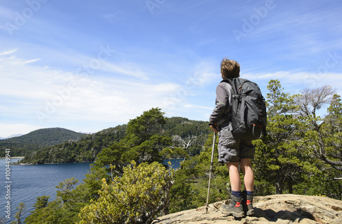 Enjoying the Scenery in the Mountains, Bariloche, Patagonia, Argentina. 