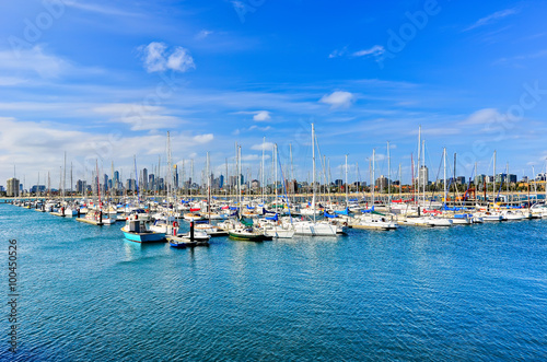 View of St Kilda Beach in Melbourne, Australia