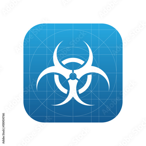 Biohazard virus icon for web and mobile
