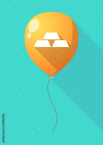 Long shadow balloon with three gold bullions