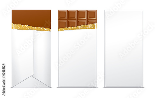 Fotografie Chocolate blank package