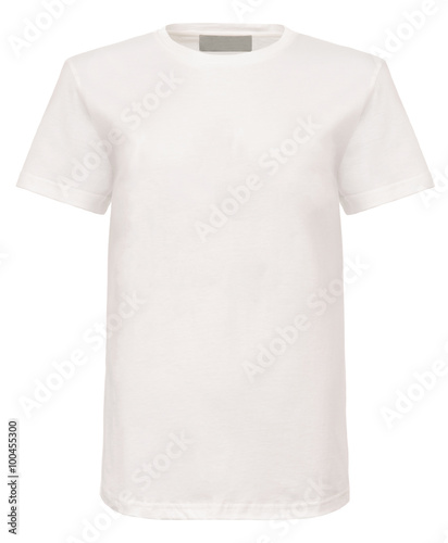 Cut-Out of Plain White Shirt on Invisible Mannequin