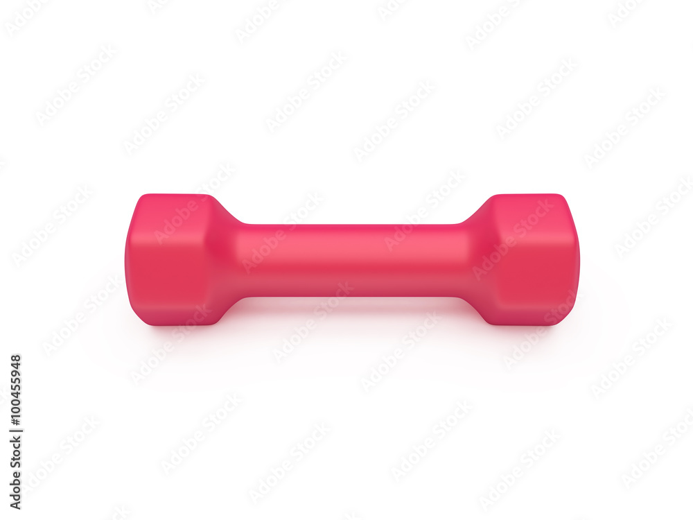 Dumbbell isolated on white Dumbbell isolated on white