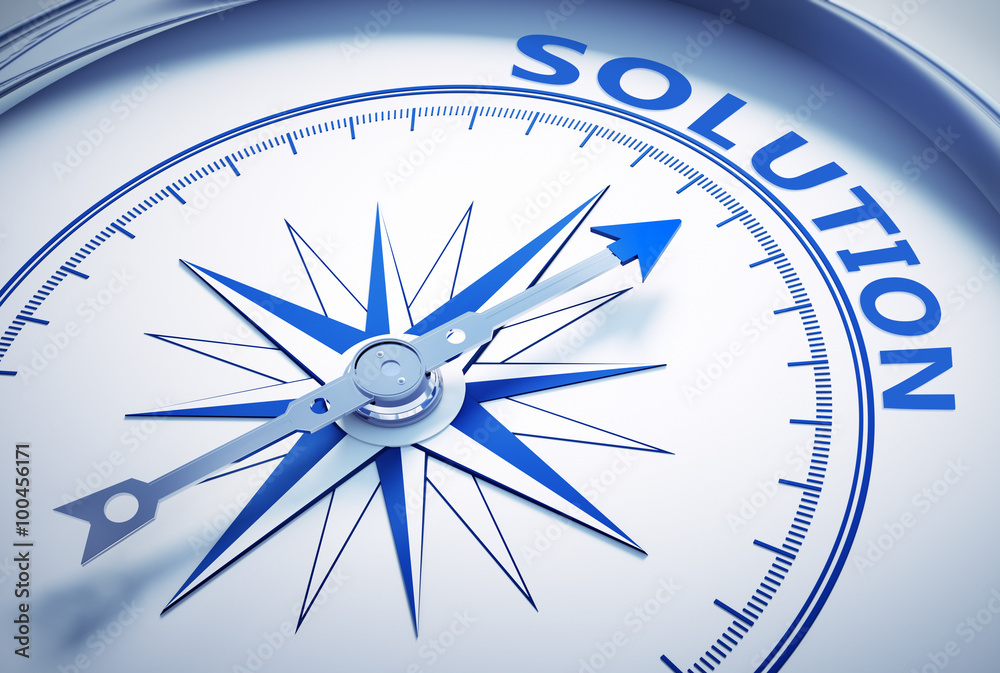 Weißer Kompass - Solution