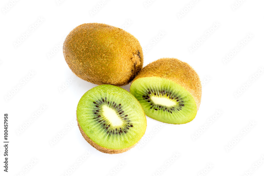 Kiwi fruit isolated on white background Kiwi fruit isolated on white background