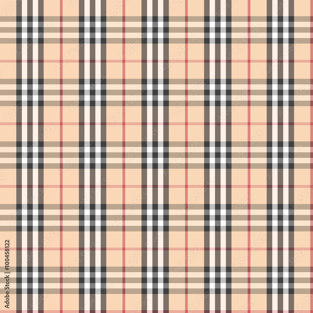 Seamless pattern Scottish cage