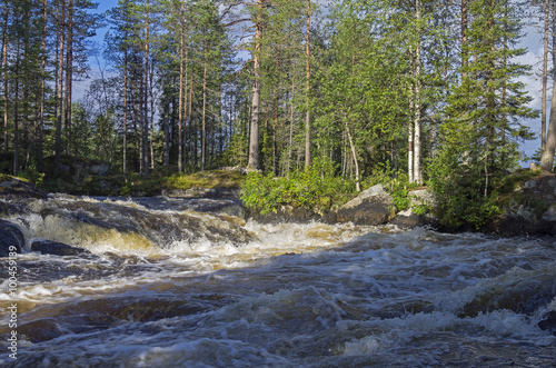 River rapids. Karelia, Russia.