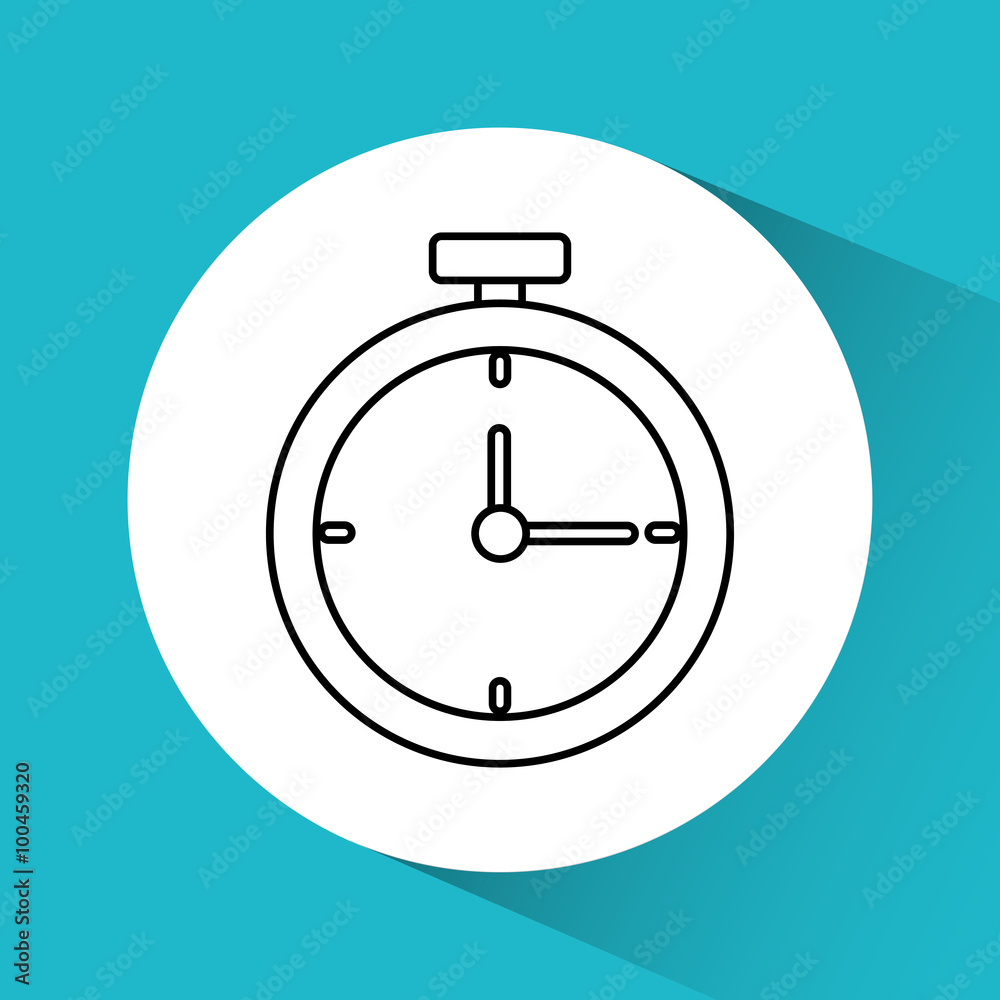 Time and clock graphic icon Time and clock graphic icon
