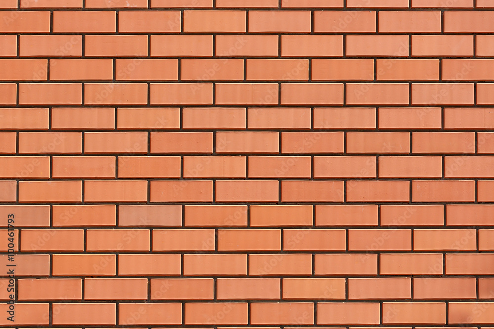 Wall of red bricks Wall of red bricks