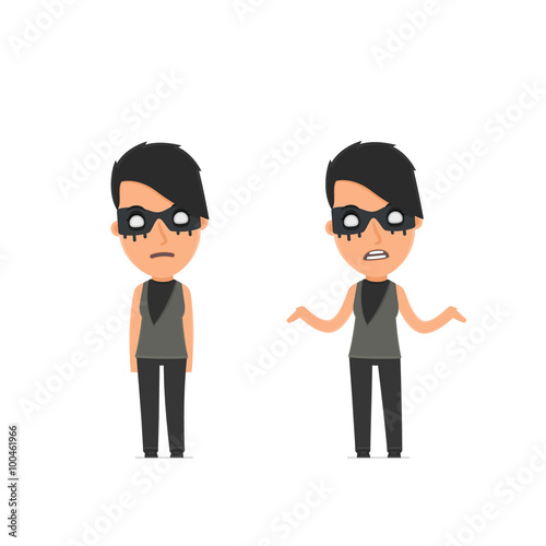 Confused  Character Outsider Girl in ignorance and does not know