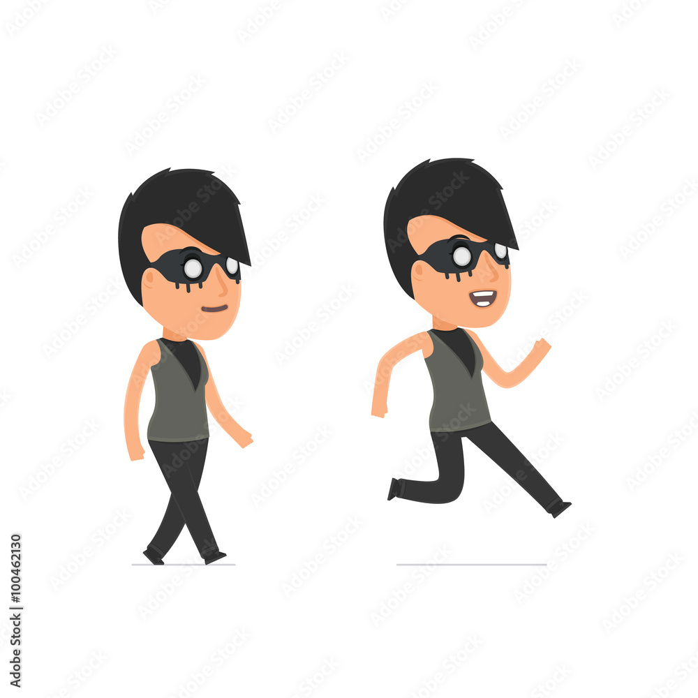Funny and Cheerful Character Outsider Girl goes and runs Funny and Cheerful Character Outsider Girl goes and runs