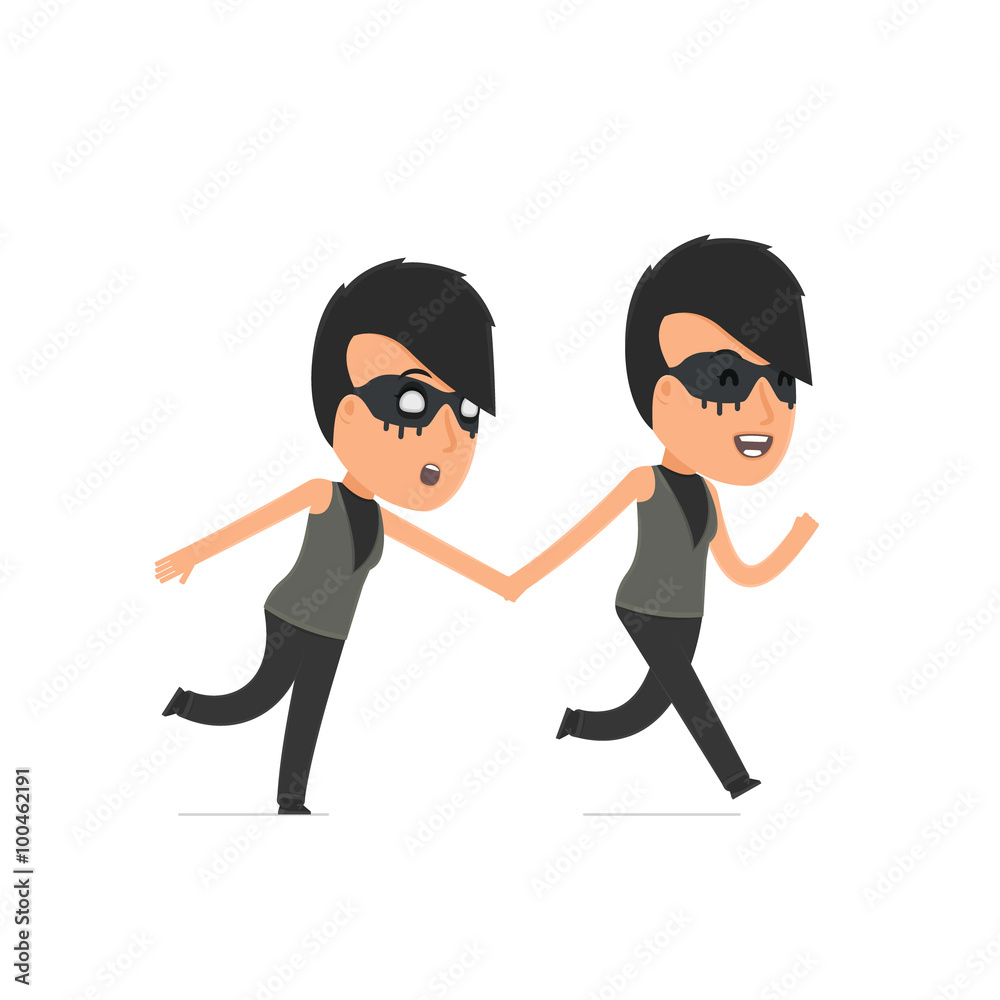 Happy and Joyful Character Outsider Girl runs and drags his frie Happy and Joyful Character Outsider Girl runs and drags his frie