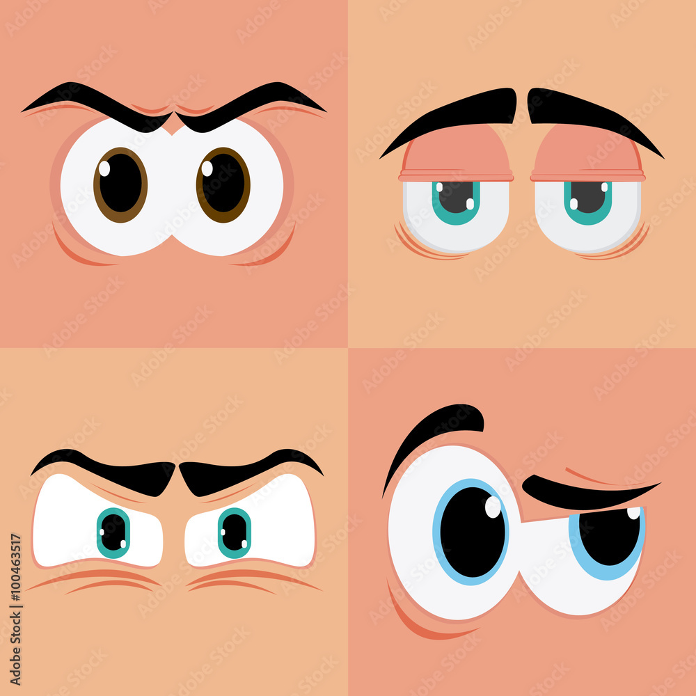 Fototapeta premium Expressive eyes design 