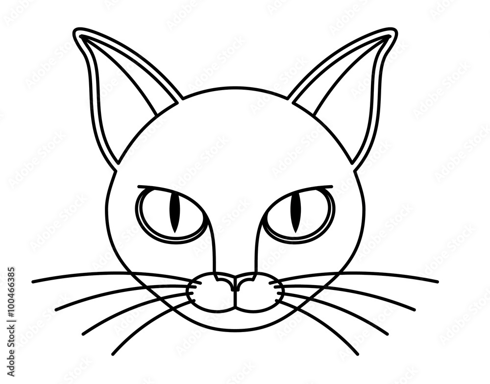 vector cat head vector cat head