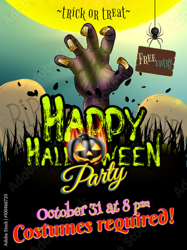 Halloween poster. EPS 10