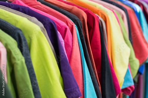 muticolor of T-SHIRT, pattern of rainbow