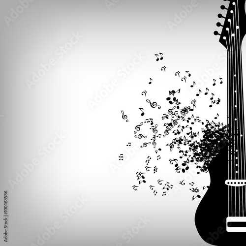 Abstract Music Background Vector Illustration for Your Design