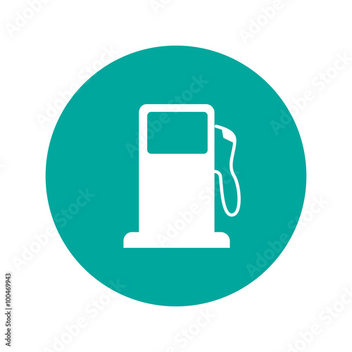 Gasoline pump nozzle sign. Gas station icon.