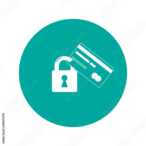 Credit Card Security icon . Vector  Eps 10.